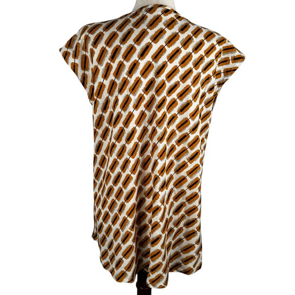 Like new MASAI Abstract Pattern Loose Fitting V-Neck Top Size XL - Picture 3 of 10